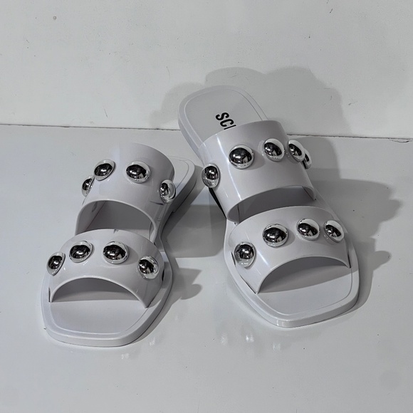 🛍️SCHUTZ  Jelly lizzie slide studded sandals size 8‎ - Picture 2 of 11